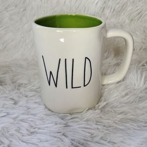 Rae Dunn Wild Green Interior LL Coffee Cup Mug